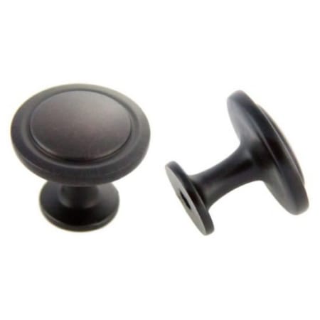 Crown Cabinet Hardware Deco 1-1/4 Inch Mushroom Cabinet Knob Oil Rubbed Bronze