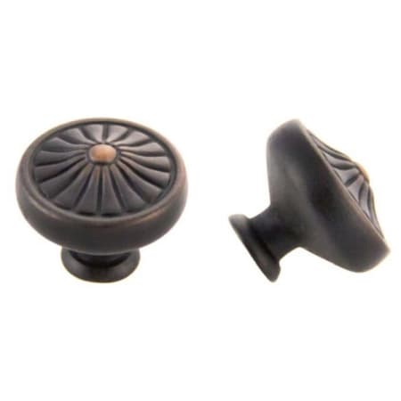 Crown Cabinet Hardware Deco 1-1/4 Inch Mushroom Cabinet Knob Oil Rubbed Bronze
