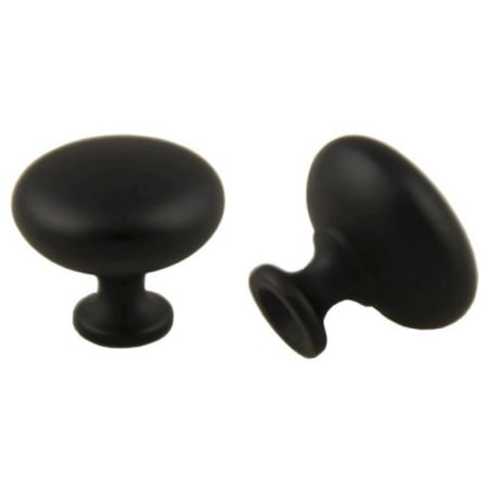 Crown Cabinet Hardware Modern 1-1/4 Inch Mushroom Cabinet Knob Matte Black
