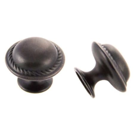 Crown Cabinet Hardware Rope 1-3/16 Inch Mushroom Cabinet Knob Oil Rubbed Bronze