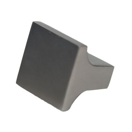 Crown Cabinet Hardware Modern 1 Inch Square Cabinet Knob Dark Pewter