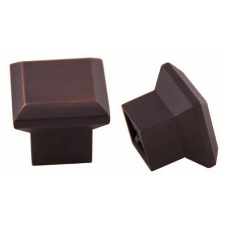 Crown Cabinet Hardware Washington 1-5/16 Inch Square Cabinet Knob Oil Rubbed Bronze