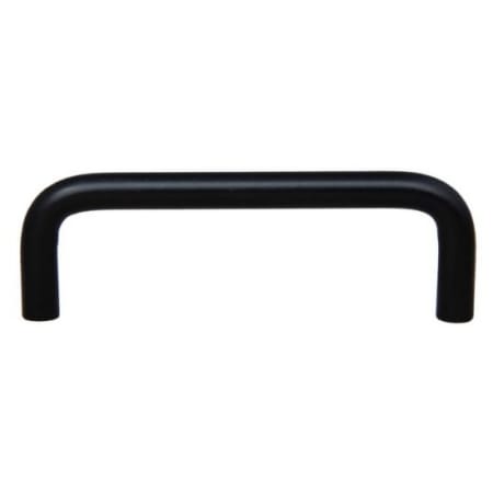 Crown Cabinet Hardware Wire 3-1/2 Inch Center to Center Carbon Steel Wire Cabinet Pull Matte Black