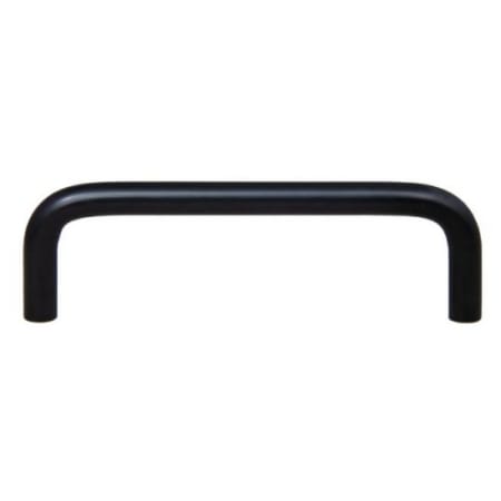 Crown Cabinet Hardware Wire 3-3/4 Inch Center to Center Carbon Steel Wire Cabinet Pull Matte Black