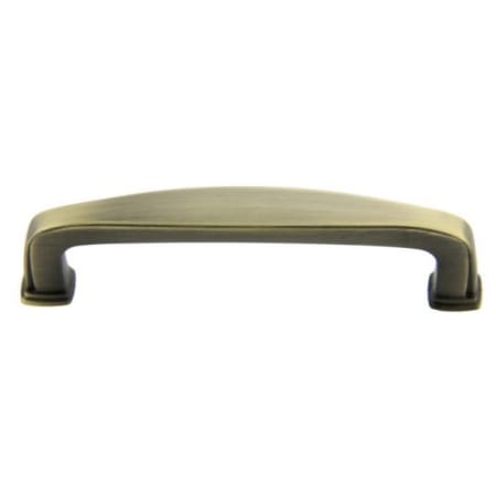 Crown Cabinet Hardware Deco 3-3/4 Inch Center to Center Handle Cabinet Pull Antique Satin Brass