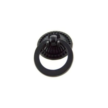 Crown Cabinet Hardware 1-7/16 Inch Long Ring Cabinet Pull Matte Black