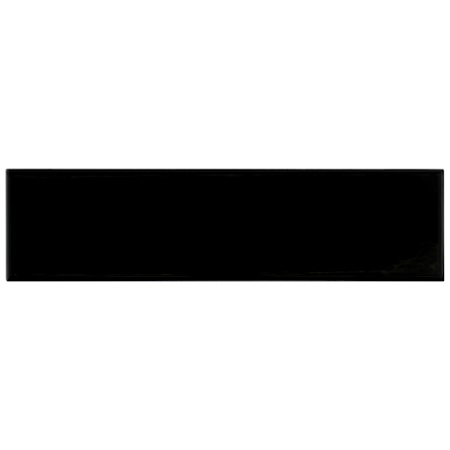 Cruz Bay Studio City - 3" x 12" Brick Wall Tile - Glossy Visual - Sold by Carton (5.33 SF/Carton) Black Gloss