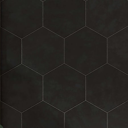 Cruz Bay Studio Honeycomb - 9" x 10" Geometric Floor and Wall Tile - Matte Visual - Sold by Carton (9.08 SF/Carton) Black Matte