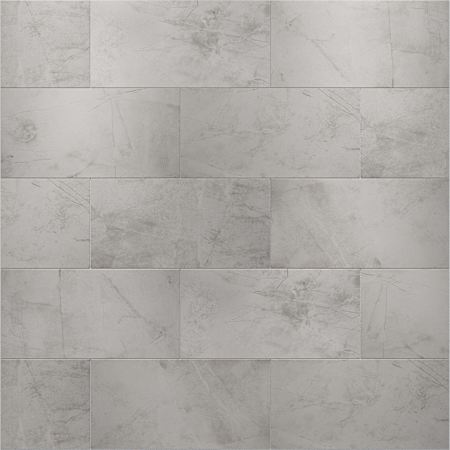 Cruz Bay Studio Pierre - 12" x 24" Rectangle Floor and Wall Tile - Matte, Polished Visual - Sold by Carton (17.46 SF/Carton) Light Grey Matte
