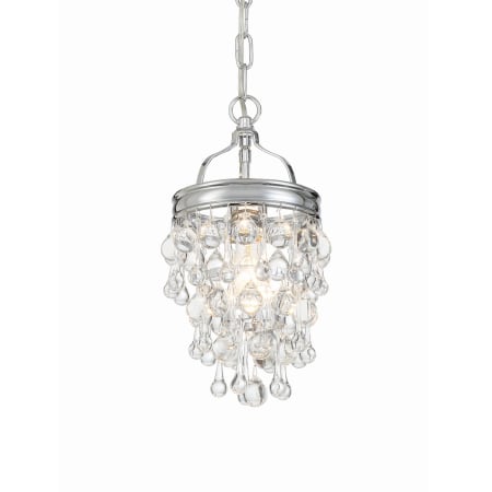 Crystorama Lighting Group Calypso 7" Wide Crystal Mini Pendant Polished Chrome