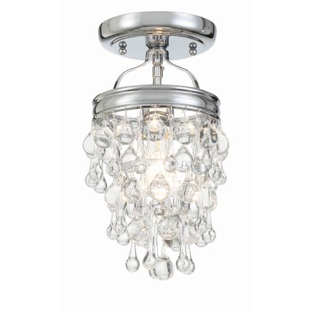 Crystorama Lighting Group Calypso 7" Wide Semi-Flush Waterfall Ceiling Fixture Polished Chrome