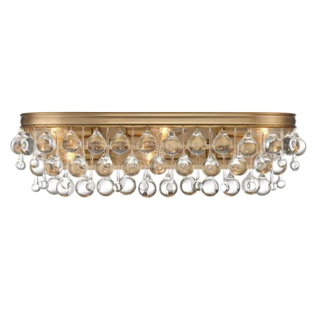 Crystorama Lighting Group Calypso 23" Wide Vanity Light with Clear Glass Accents Vibrant Gold