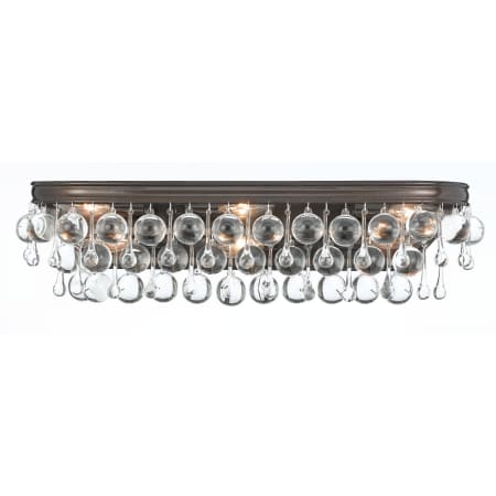 Crystorama Lighting Group Calypso 23" Wide Vanity Light with Clear Glass Accents Vibrant Bronze