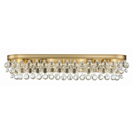 Crystorama Lighting Group Calypso 33" Wide Vanity Light with Clear Glass Accents Vibrant Gold