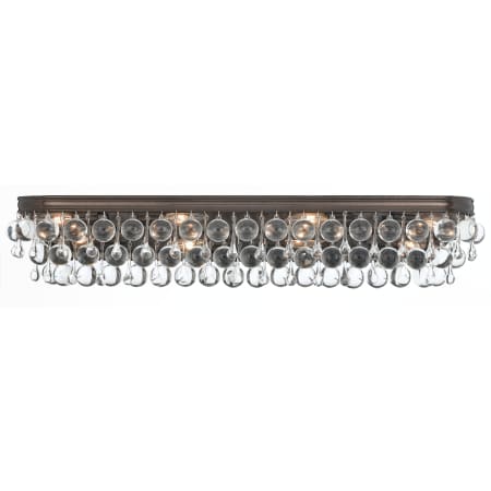 Crystorama Lighting Group Calypso 33" Wide Vanity Light with Clear Glass Accents Vibrant Bronze