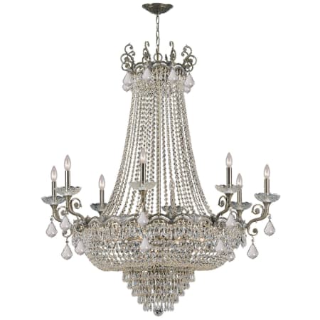 Crystorama Lighting Group Majestic 20 Light 46" Wide Crystal Chandelier with Hand Cut Crystal Accents Historic Brass