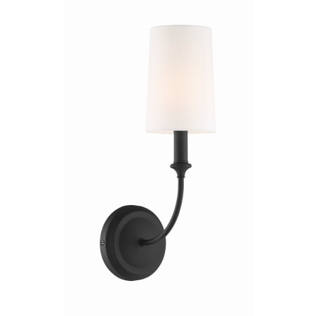 Crystorama Lighting Group Sylvan 16" Tall Wall Sconce Black Forged