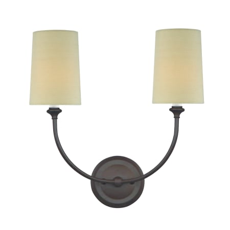Crystorama Lighting Group Sylvan 2 Light 17" Tall Wall Sconce Dark Bronze