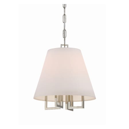 Crystorama Lighting Group Westwood 4 Light 14" Wide Pendant Polished Nickel