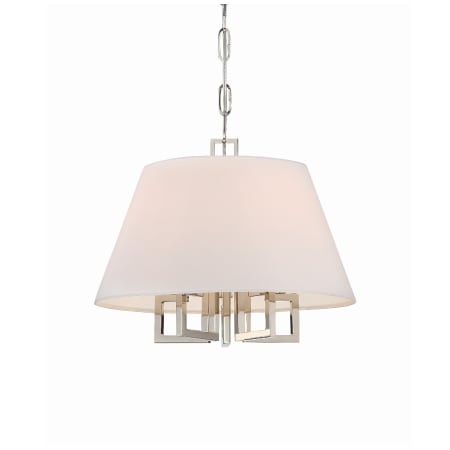 Crystorama Lighting Group Westwood 5 Light 16" Wide Pendant Polished Nickel