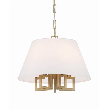 Crystorama Lighting Group Westwood 5 Light 16" Wide Pendant Vibrant Gold