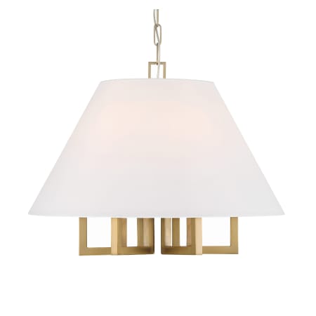 Crystorama Lighting Group Westwood 6 Light 24" Wide Pendant Vibrant Gold