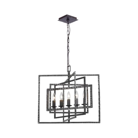 Crystorama Lighting Group Capri 5 Light 24" Wide Wrought Iron Chandelier Raw Steel