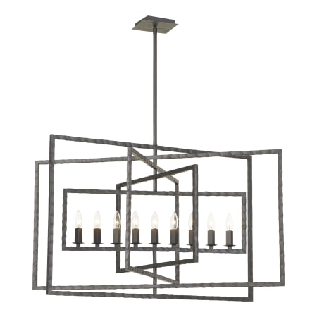 Crystorama Lighting Group Capri 9 Light 39" Wide Wrought Iron Chandelier Raw Steel