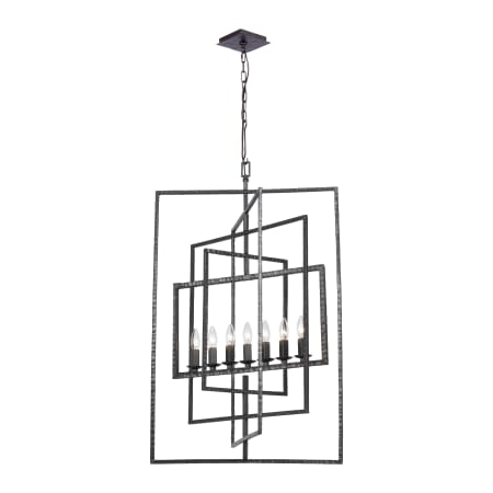 Crystorama Lighting Group Capri 7 Light 24" Wide Wrought Iron Chandelier Raw Steel