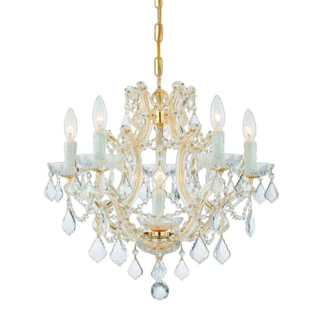 Crystorama Lighting Group Maria Theresa 6 Light 20" Wide Crystal Chandelier with Italian Crystal Accents Gold