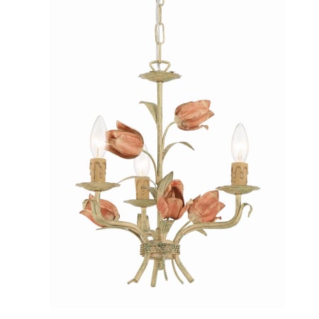 Crystorama Lighting Group Southport 3 Light 14" Wide Candle Style Chandelier Sage Rose