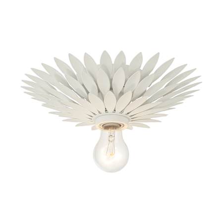Crystorama Lighting Group Broche 11" Wide Semi-Flush Ceiling Fixture Matte White