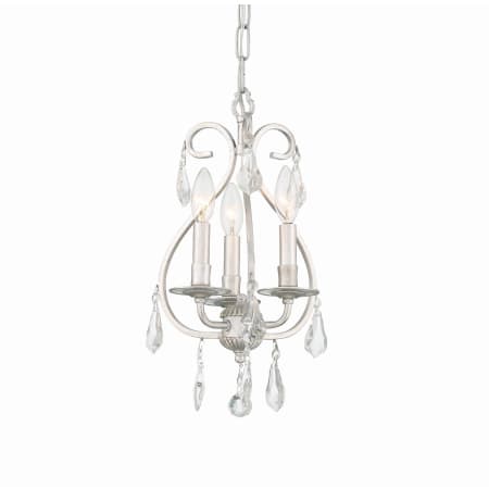 Crystorama Lighting Group Ashton 3 Light 10" Wide Crystal Mini Pendant with Hand Cut Crystal Accents Olde Silver