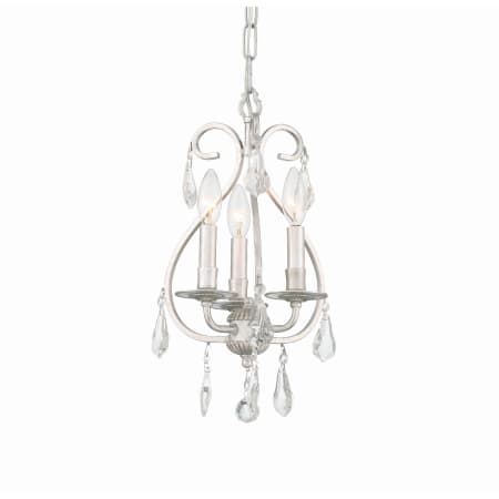 Crystorama Lighting Group Ashton 3 Light 10" Wide Crystal Mini Pendant with Swarovski Strass Crystal Accents Olde Silver