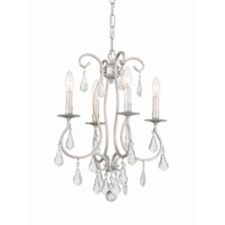 Crystorama Lighting Group Ashton 4 Light 16" Wide Crystal Pendant with Hand Cut Crystal Accents Olde Silver