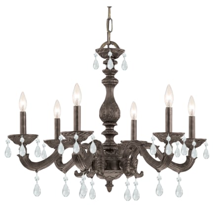 Crystorama Lighting Group Paris Market 6 Light 28" Wide Crystal Chandelier with Hand Cut Crystal Accents Venetian Bronze