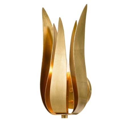 Crystorama Lighting Group Broche 14" Tall Wall Sconce with Metal Shade Antique Gold