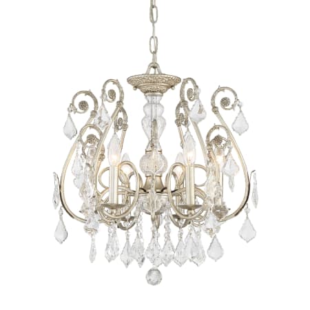 Crystorama Lighting Group Regis 6 Light 20" Wide Crystal Chandelier with Swarovski Strass Crystal Accents Olde Silver