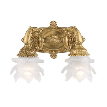 Crystorama Lighting Group Mayfield 2 Light 8" Tall Wall Sconce Aged Brass