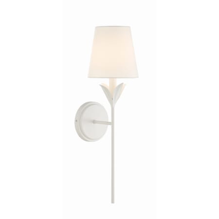 Crystorama Lighting Group Broche 21" Tall Wall Sconce Matte White