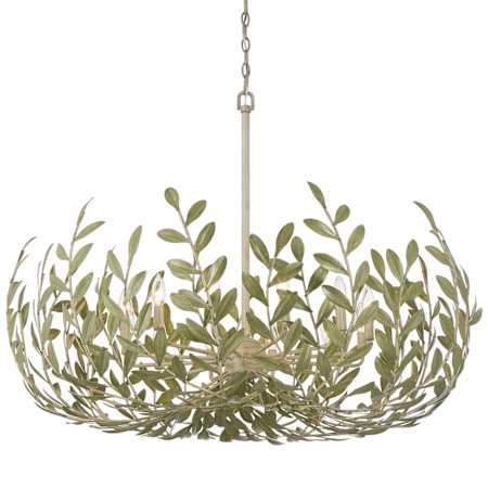Crystorama Lighting Group Broche 12 Light 42" Wide Abstract Chandelier Champagne Green Tea