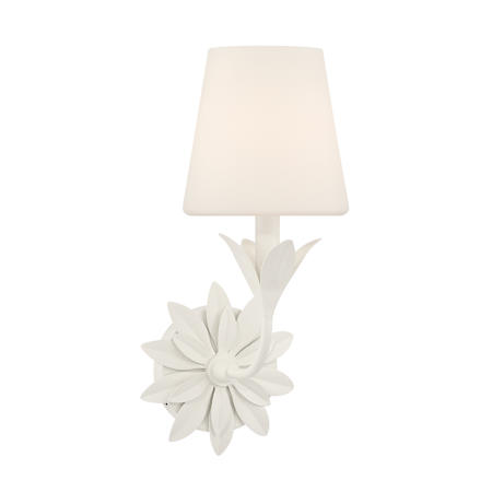 Crystorama Lighting Group Broche 15" Tall Wall Sconce Matte White