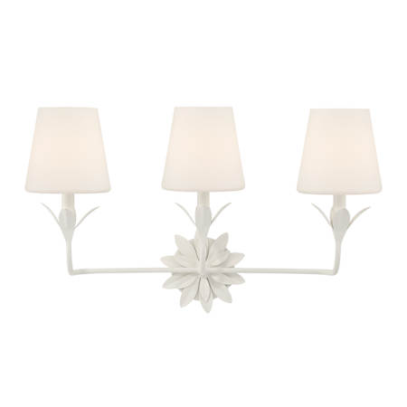 Crystorama Lighting Group Broche 3 Light 25" Wide Vanity Light Matte White