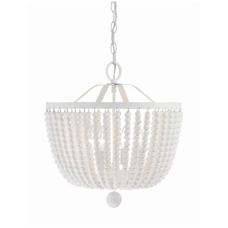 Crystorama Lighting Group Rylee 4 Light 17" Wide Crystal Pendant Matte White