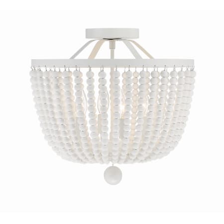 Crystorama Lighting Group Rylee 4 Light 17" Wide Semi-Flush Bowl Ceiling Fixture Matte White