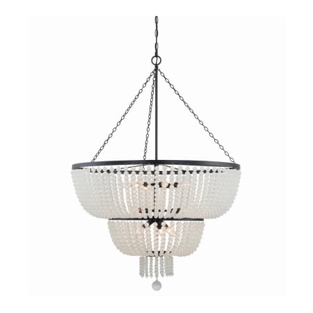 Crystorama Lighting Group Rylee 12 Light 32" Wide Crystal Chandelier Matte Black