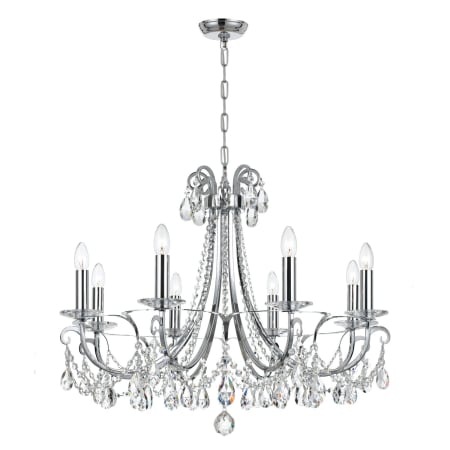Crystorama Lighting Group Othello 8 Light 31" Wide Crystal Chandelier with Hand Cut Crystal Accents Polished Chrome
