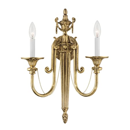 Crystorama Lighting Group Langley 2 Light 20" Tall Wall Sconce Olde Brass