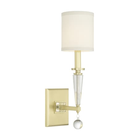 Crystorama Lighting Group Paxton Single Light 17" Tall Wall Sconce Aged Brass