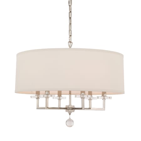 Crystorama Lighting Group Paxton 6 Light 26" Wide Drum Chandelier Polished Nickel